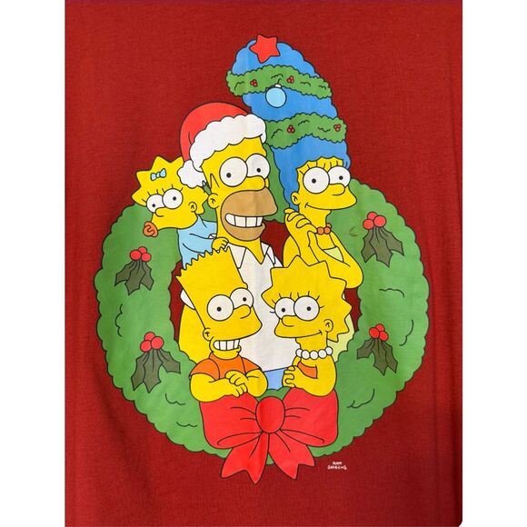 Simpsons Christmas Long Sleeve Tee Shirt Sz. S Holidays - Picture 2 of 5